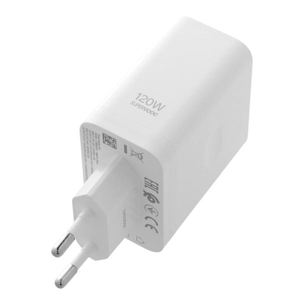 Oryginalna Ładowarka Sieciowa Oppo SuperVOOC VCBBOAEH 120W Power Adapter biała bulk