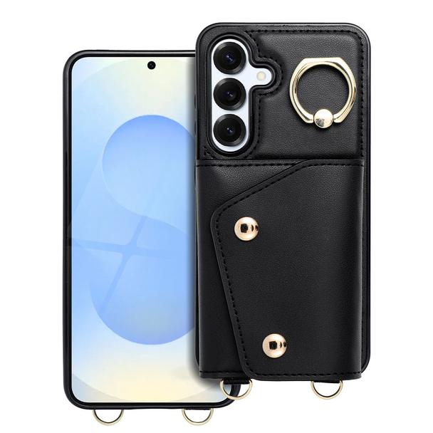 Futerał do Samsung A55 5G Wonder z portfelem czarny