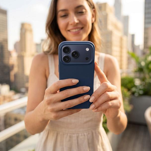 Etui na iPhone 14 Pro Easy Dual niebieskie