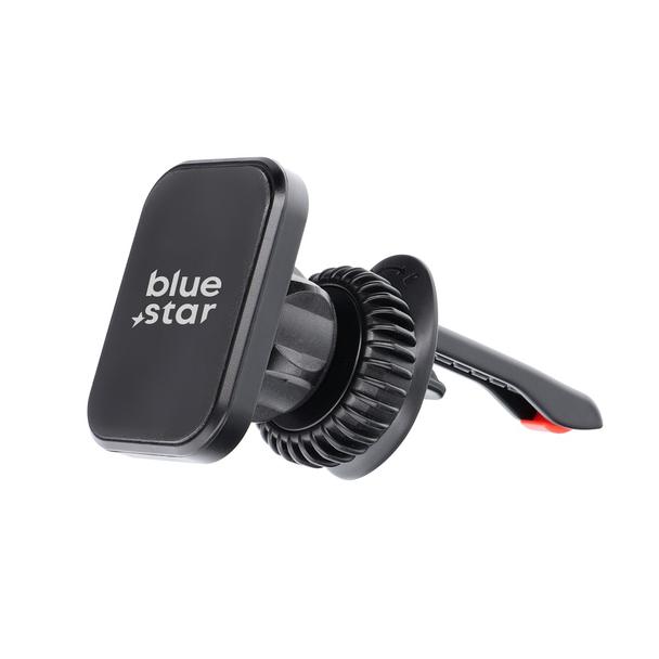 Uchwyt na telefon do samochodu magnetyczny Blue Star Smart Lock Square Magnetic do kratki czarny