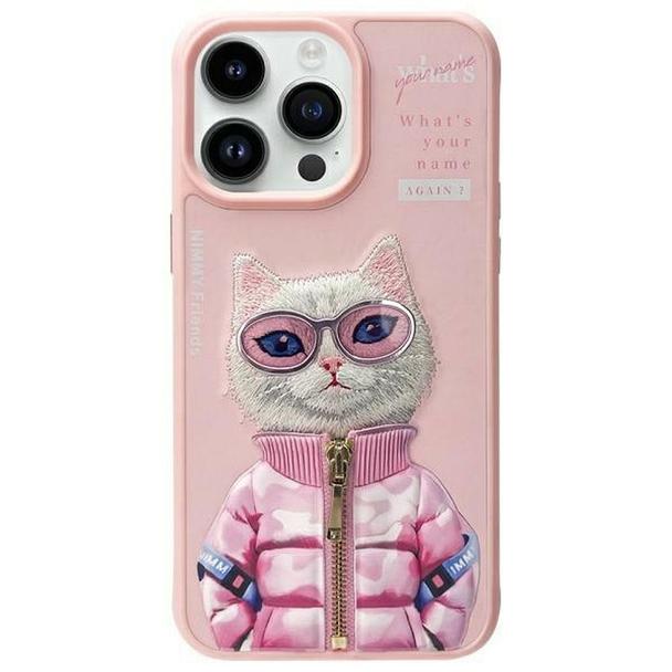 NIMMY futerał COOL&CUTE 2.0 Cat do IPHONE 15 Pro Max różowy