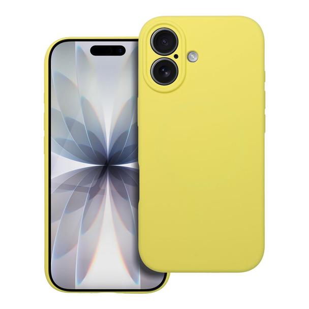 Futerał do iPhone 17 Silicone 2mm zgodny z MagSafe żółty
