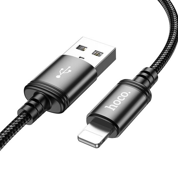 Kabel USB A do Lightning Hoco 2,4A 3 m X91 czarny
