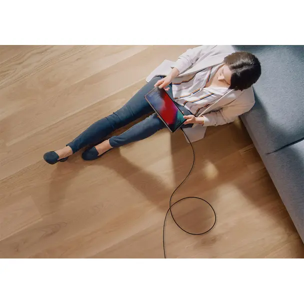 Kabel USB C do USB C VEGER PD 5A 100W 1,5 m CC02 czarny
