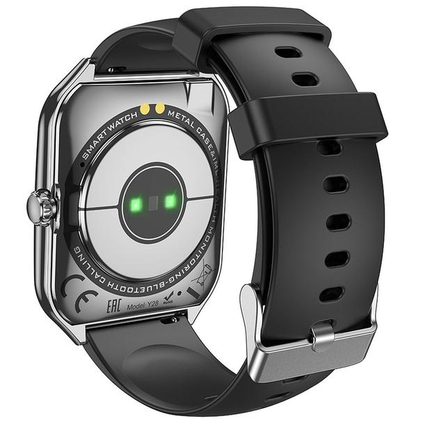 Smartwatch Hoco 1,96" AMOLED IP67 z funkcją rozmowy Y28 czarny
