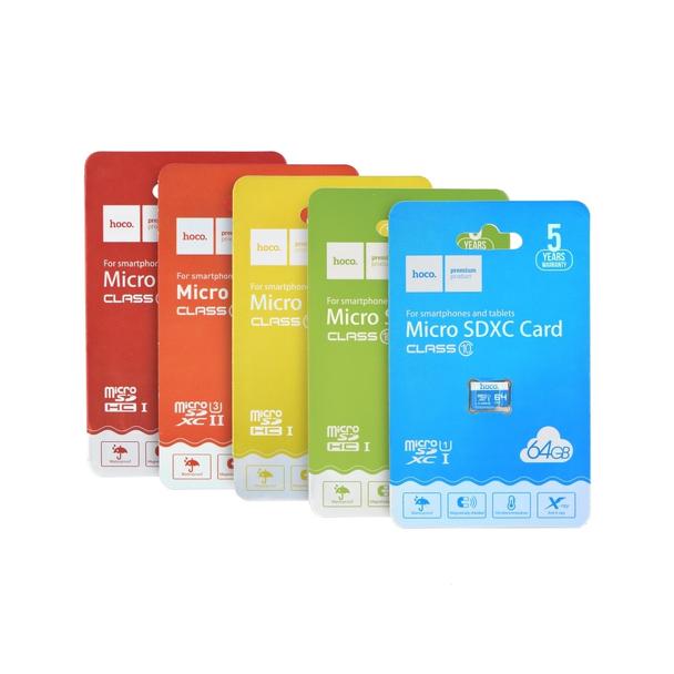 Karta microSD 64GB class 10 Hoco niebieska