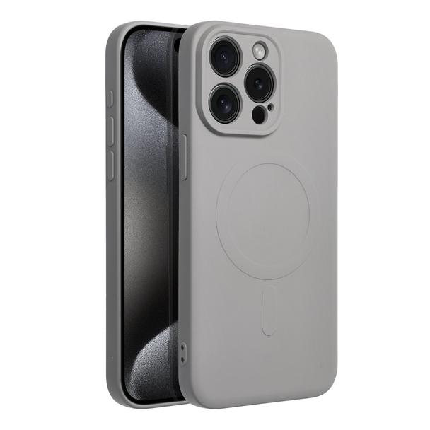 Futerał do iPhone 16 PRO Silicone Mag Cover zgodny z MagSafe tytanowy