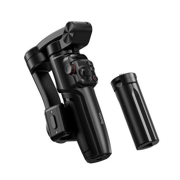 Gimbal z 3-osiową stabilizacją z pilotem bezprzewodowym Hoco K91 czarny