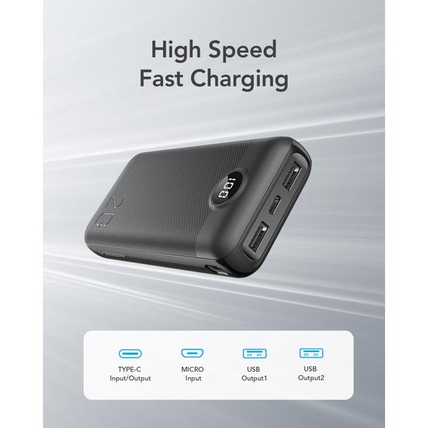 Powerbank Veger L20S (VP2039PD / W2039PD) PD QC3.0 2A 20000 mAh czarny 0INT