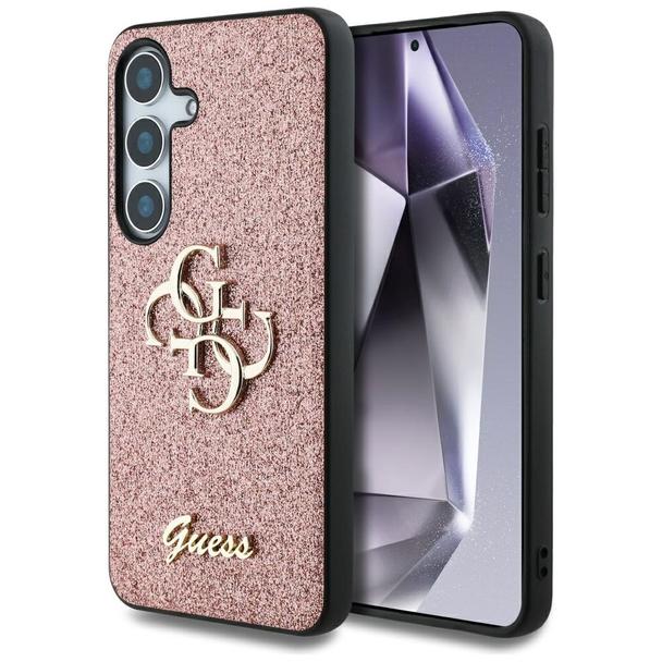 GUESS futerał do SAMSUNG S25 Plus GUHCS25MHG4SGP (Fixed Glitter Big 4G) różowy