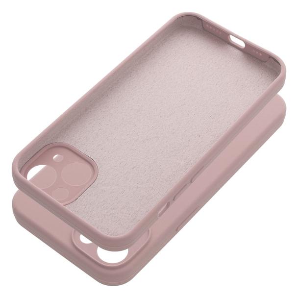 Futerał do iPhone 13 Silicone 2mm pudrowy różowy