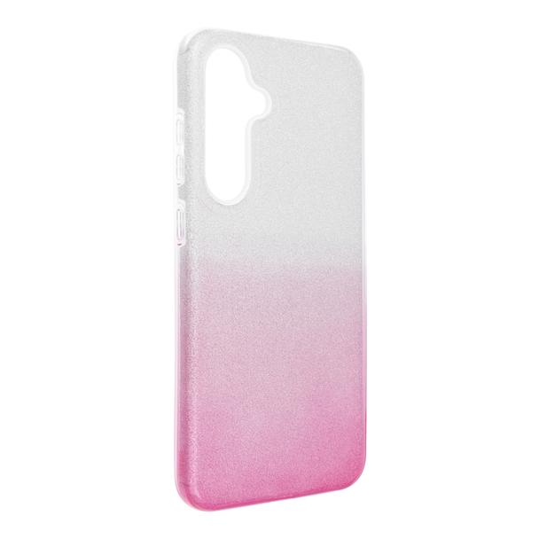 Etui na Samsung S24 FE Shining transparentne różowe