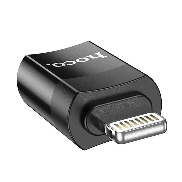 Adapter USB C do Lightning Hoco UA17 czarny