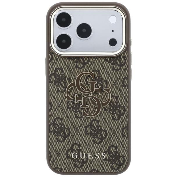 GUESS futerał do IPHONE 18 Pro/17 Pro (Big Resin Logo 4G) brązowy
