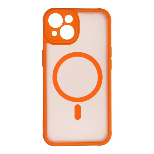 Futerał do iPhone 14 Full Matte Mag Cover zgodny z MagSafe pomarańczowy