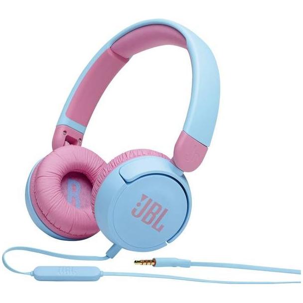 Słuchawki przewodowe nagłowne JBL JR310 różowo niebieskie