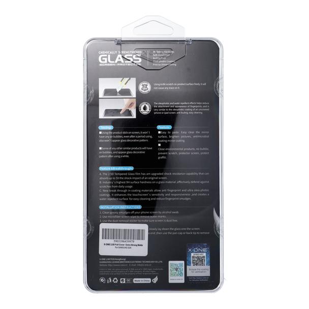 Szkło hartowane do Samsung S26 X-One Full Cover Extra Strong Matowe (full glue) (działający czytnik) czarne