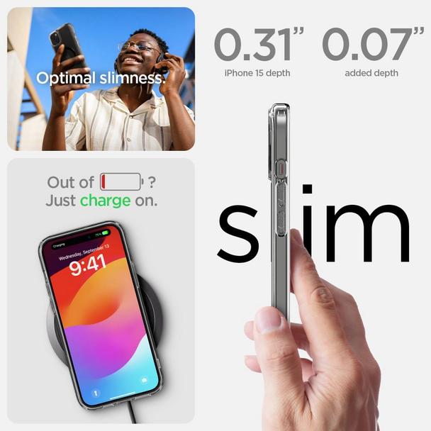 SPIGEN futerał ULTRA HYBRID MAG kompatybilny z MagSafe do IPHONE 15 black