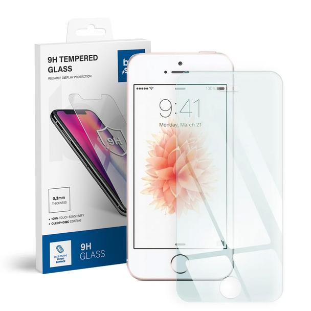 Szkło hartowane do iPhone 5SE Blue Star