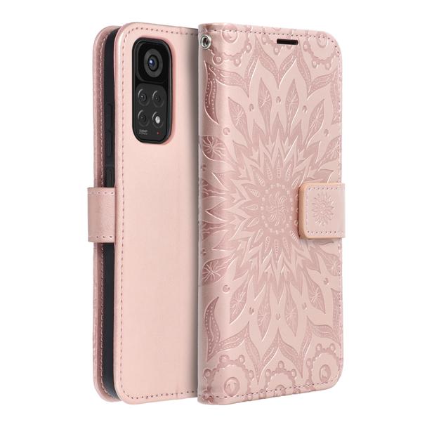 Etui z klapką na Xiaomi Redmi NOTE 11 / 11S Mezzo Book mandala złoto-różowe