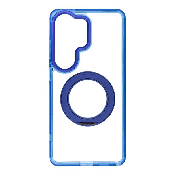 Etui na Samsung S26 Ultra Frame Circle Stand zgodne z MagSafe granatowe
