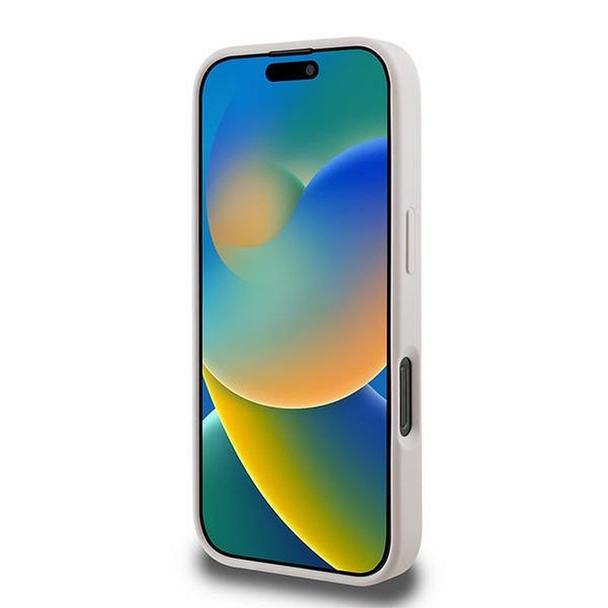 GUESS futerał do IPHONE 16 Pro Max GUHCP16XG4GLPI (4G PU Bottom Stripe) różowy
