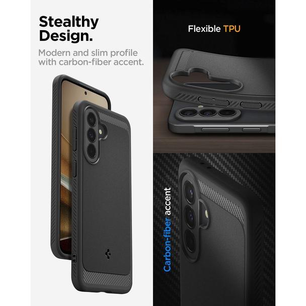 Etui na Samsung A37 5G Spigen Rugged Armor czarny