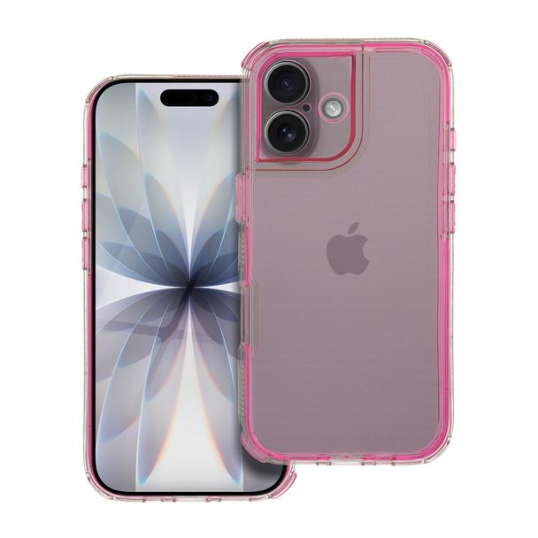 Futerał do iPhone 17 Matrix Clear pudrowy róż