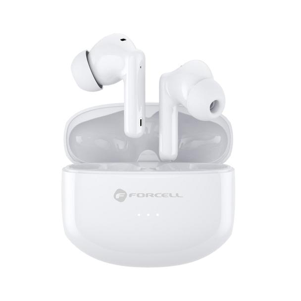 Słuchawki bezprzewodowe douszne Forcell F-Audio TWS Clear Sound białe