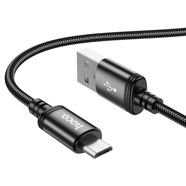 Kabel USB A do Micro USB Hoco 2,4A 1 m X89 czarny