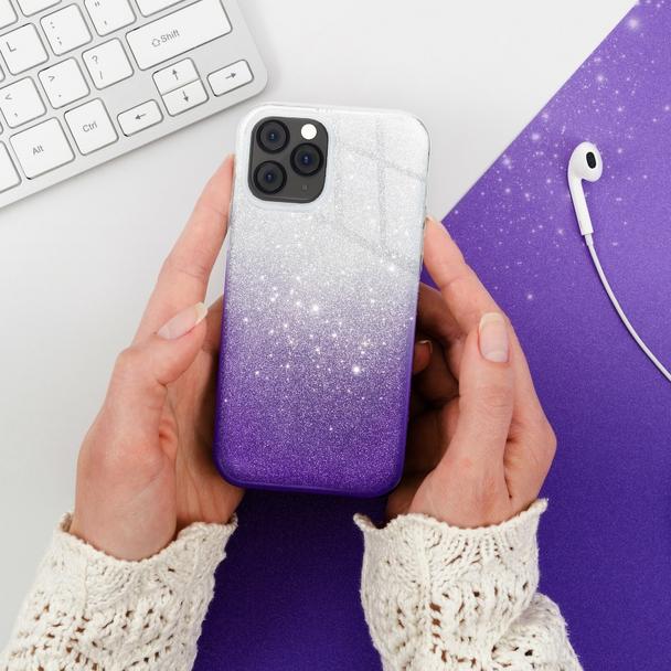 Futerał do iPhone 7 PLUS / 8 PLUS Shining transparentny fioletowy