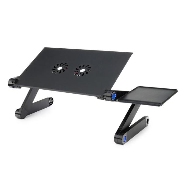 Podstawka pod laptop uniwersalna regulowana + chłodzenie YL-803 czarna