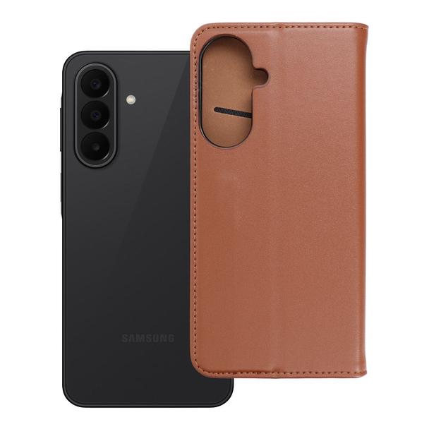 Etui z klapką na Samsung A27 Smart Pro Book skórzane brązowe