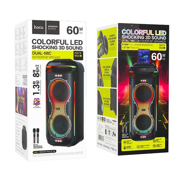 Zestaw do karaoke bluetooth 60W 6h Hoco HA13 MAX czarny