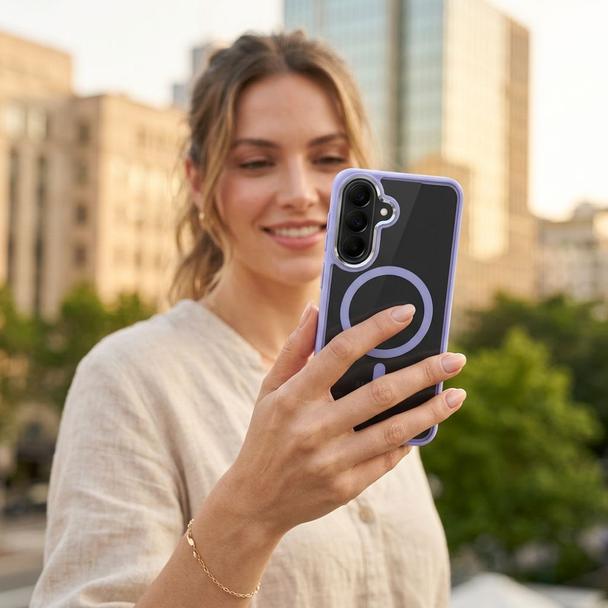 ROAR futerał MAG BUMPER kompatybilny z MagSafe do SAMSUNG A57 jansy niebieski