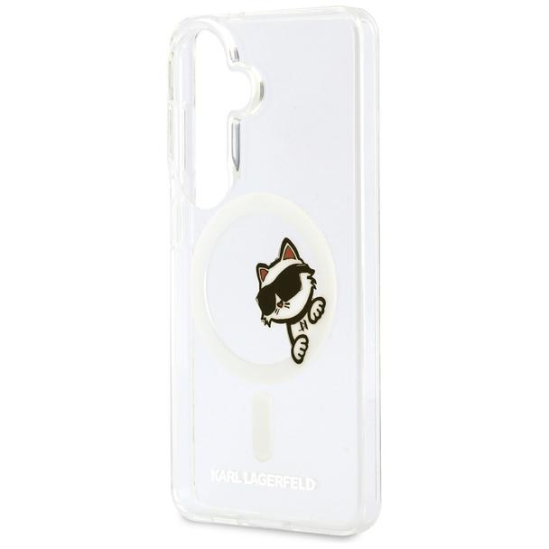 KARL LAGERFELD futerał do SAMSUNG S26 KLHMS26S6HCPSCT (Magnetic IML Peekaboo Choupette) transparentny