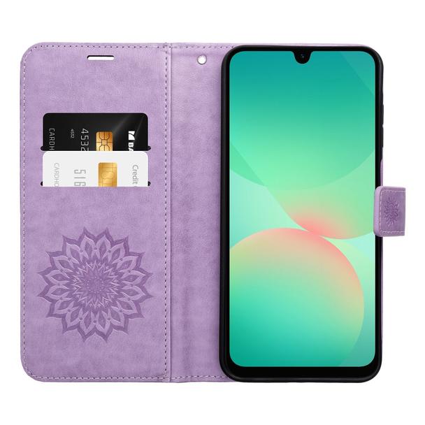 Etui z klapką na Xiaomi Redmi NOTE 14 5G Mezzo Book mandala fioletowe