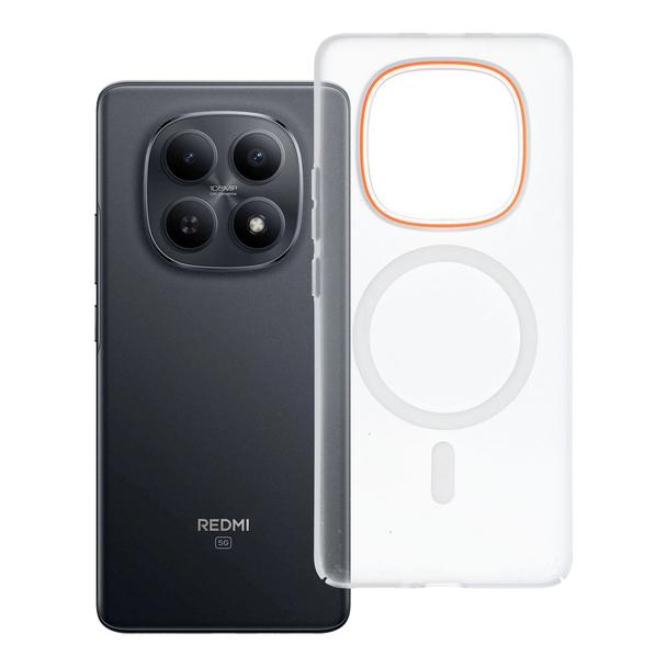 Etui na Xiaomi Redmi Note 15 4G Go Orange zgodne z MagSafe transparentne