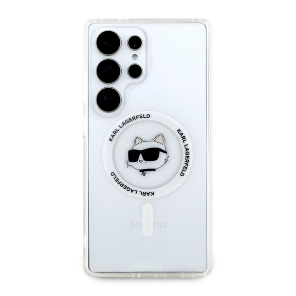 KARL LAGERFELD futerał do SAMSUNG S25 Ultra KLHMS25LHLSCHH (Magnetic IML Metal Choupette Head) biały