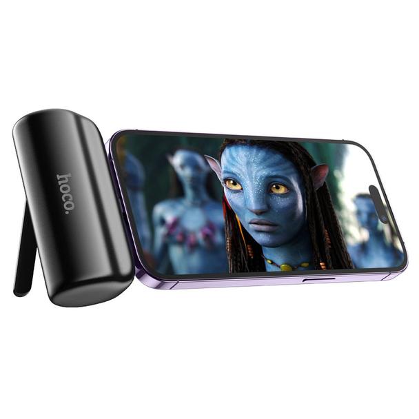 Powerbank Hoco 5000 mAh 2A z wbudowanym złączem Lightning J106 czarny