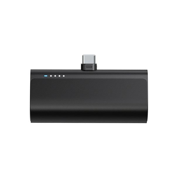 Powerbank Blue Star W0556 2,1A 5000 mAh z wbudowanym złączem USB C czarny