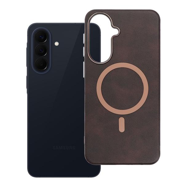 Etui na Samsung A57 Gentleman Mag Cover zgodne z MagSafe brązowe