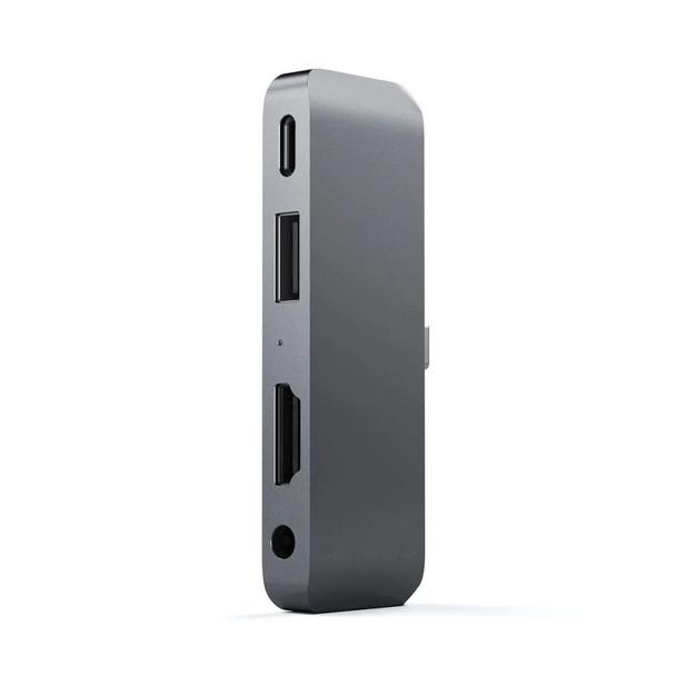 Adapter HUB 4w1 USB C Satechi Mobile Pro Hub ST-TCMPHM szary
