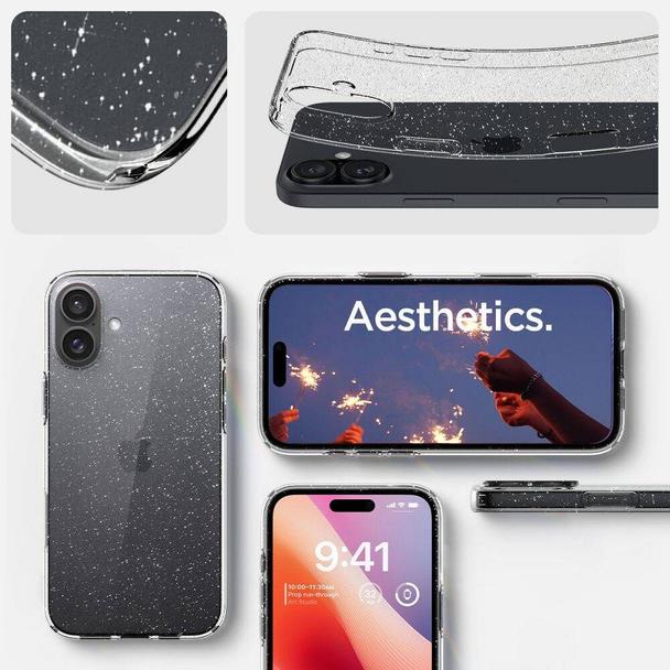 SPIGEN futerał LIQUID CRYSTAL do IPHONE 16 Plus glitter crystal