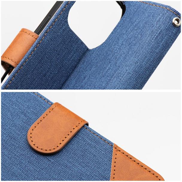 Etui z klapką na iPhone 16 PRO Jeans Book niebieskie