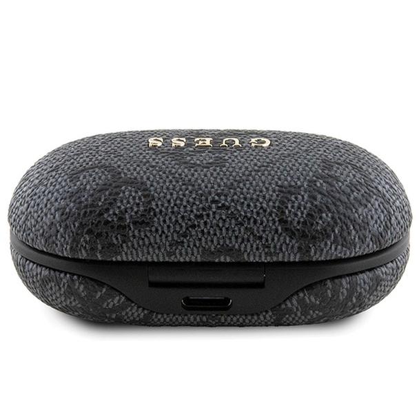 GUESS słuchawki bezprzewodowe bluetooth TWS ENC + stacja dokująca GUTWSP4EGK (4G Metal) czarne