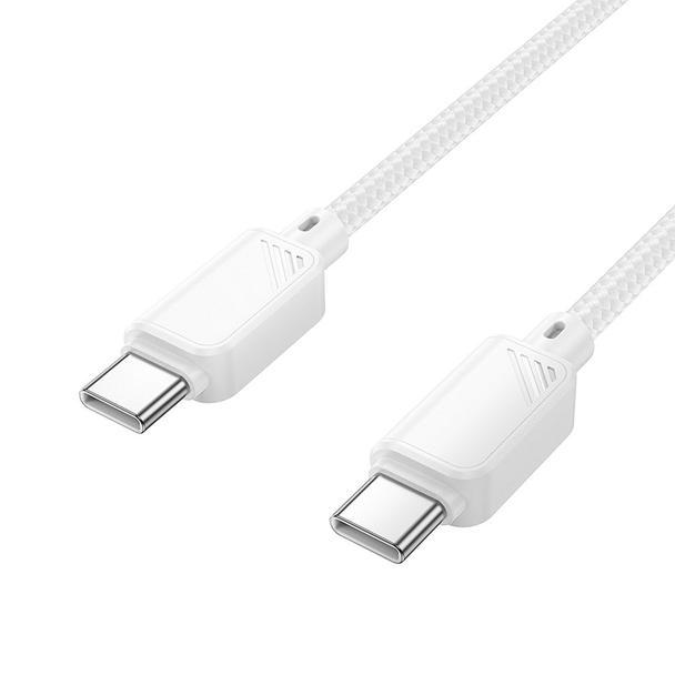 Kabel USB C do USB C Hoco 3A 60W 1 m X113 biały