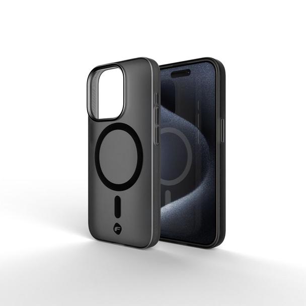 Etui na iPhone 16 PLUS Forcell F-Protect Levels Dual Layer 4D technology zgodne z MagSafe Military Drop-Test smoky black