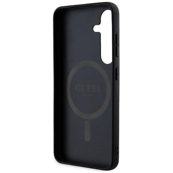 GUESS futerał do SAMSUNG S24 kompatybilny z MagSafe GUHCS24SGF4GGR (4G Ring classic logo) czarny