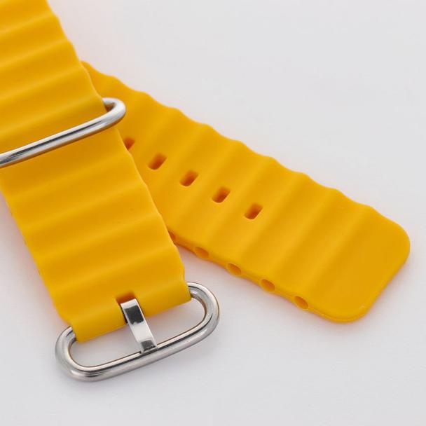 Pasek do zegarka 22 mm Titmo Strap S2 silicone żółty